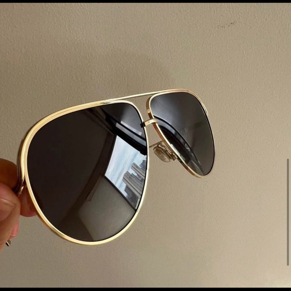 Dior Gold Aviator Sunglasses